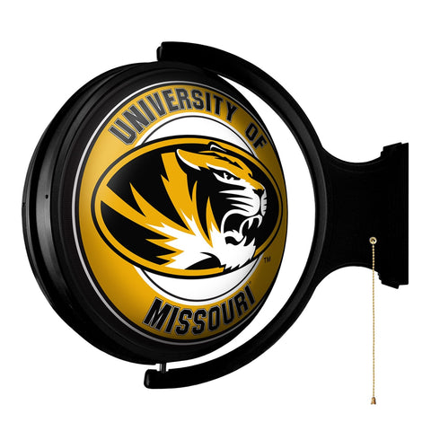 Missouri Tigers: Original Round Rotating Lighted Wall Sign - The Fan-Brand