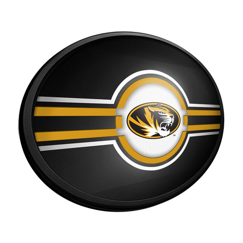 Missouri Tigers: Oval Slimline Lighted Wall Sign - The Fan-Brand