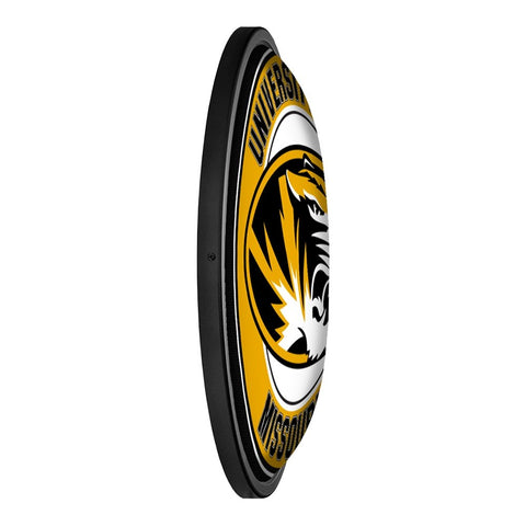 Missouri Tigers: Round Slimline Lighted Wall Sign - The Fan-Brand