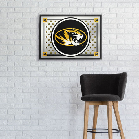 Missouri Tigers: Team Spirit - Framed Mirrored Wall Sign - The Fan-Brand