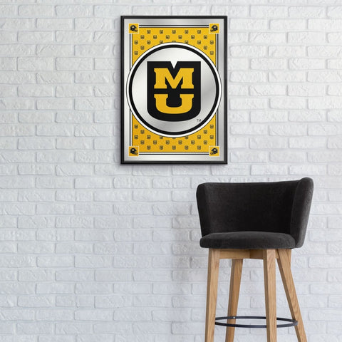 Missouri Tigers: Team Spirit, MU - Framed Mirrored Wall Sign - The Fan-Brand