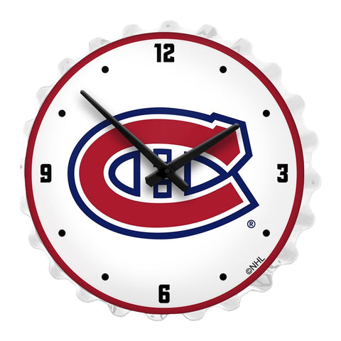 Montreal Canadiens: Bottle Cap Lighted Wall Clock - The Fan-Brand