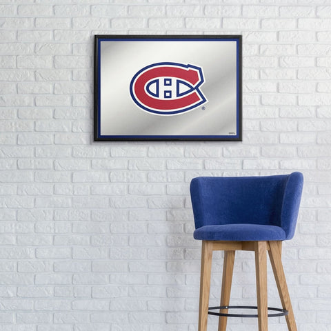 Montreal Canadiens: Framed Mirrored Wall Sign - The Fan-Brand