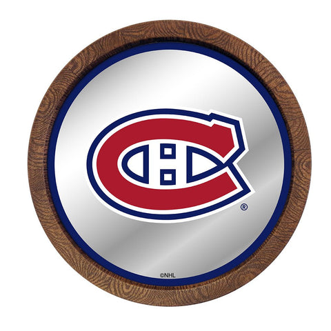 Montreal Canadiens: Mirrored Barrel Top Wall Sign - The Fan-Brand
