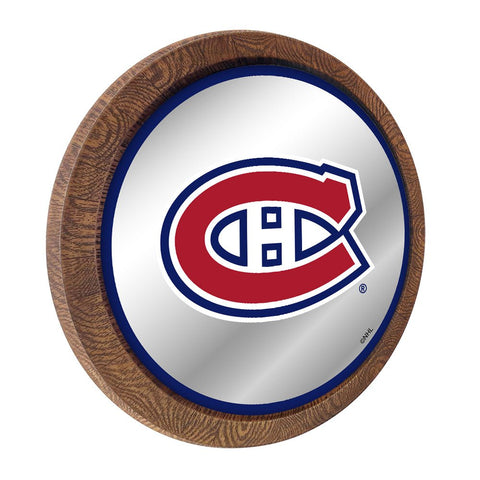 Montreal Canadiens: Mirrored Barrel Top Wall Sign - The Fan-Brand