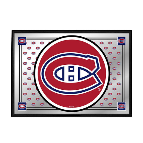Montreal Canadiens: Team Spirit - Framed Mirrored Wall Sign - The Fan-Brand