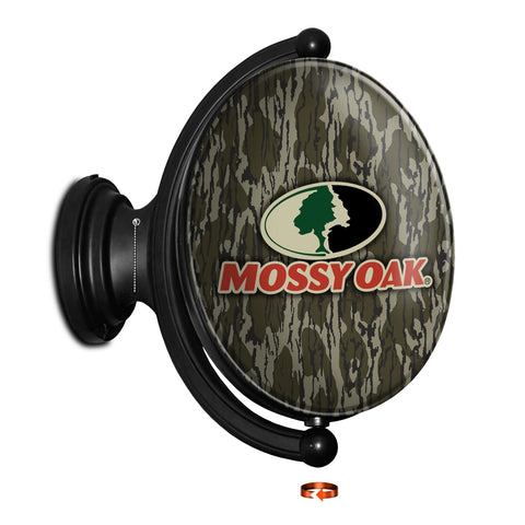 Mossy OakÂ® BottomlandÂ®: Original Oval Rotating Lighted Wall Sign - The Fan-Brand