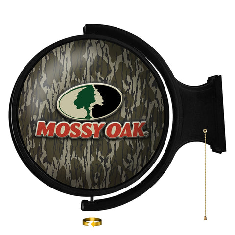 Mossy OakÂ® BottomlandÂ®: Original Round Rotating Lighted Wall Sign - The Fan-Brand
