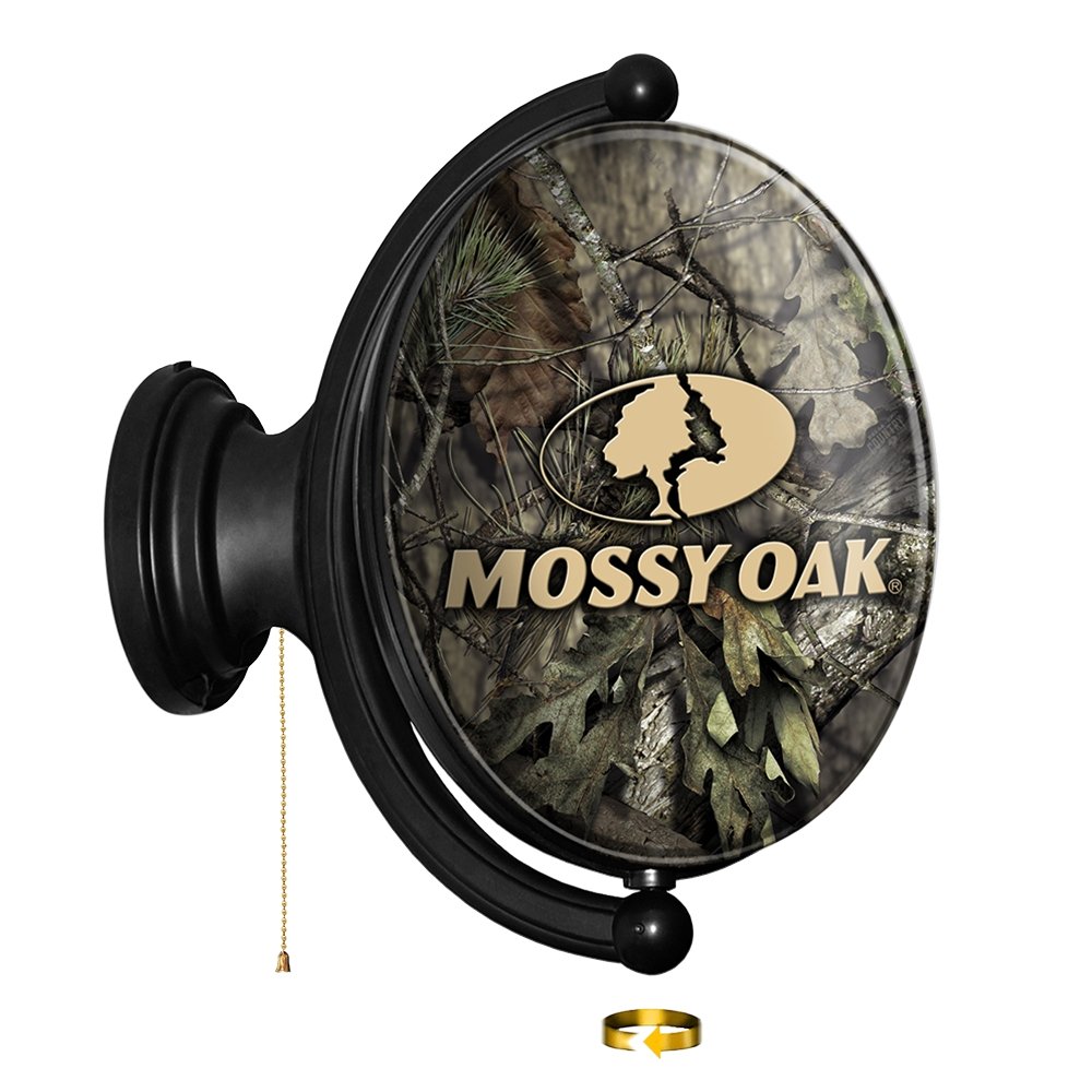 Mossy OakÂ® Break-UpÂ®: Original Oval Rotating Lighted Wall Sign - The Fan-Brand