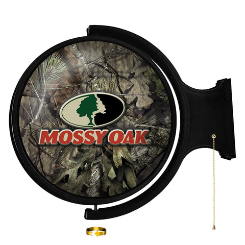 Mossy OakÂ® Break-UpÂ®: Original Round Rotating Lighted Wall Sign - The Fan-Brand