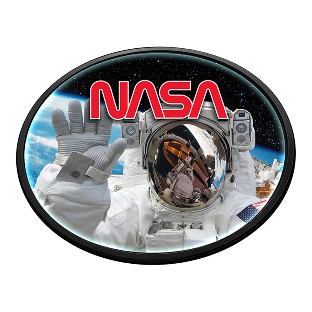 NASA: Hello from Space - Oval Slimline Lighted Wall Sign - The Fan-Brand