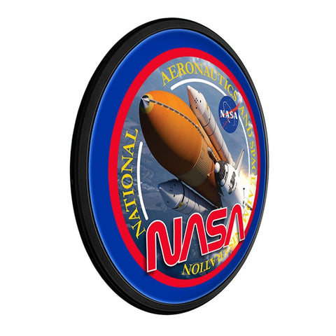 NASA: Shuttle Lift-Off - Round Slimline Lighted Wall Sign - The Fan-Brand
