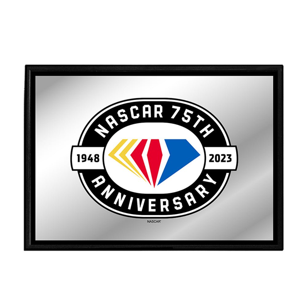 NASCAR: 75th Anniversary - Framed Mirrored Wall Sign - The Fan-Brand