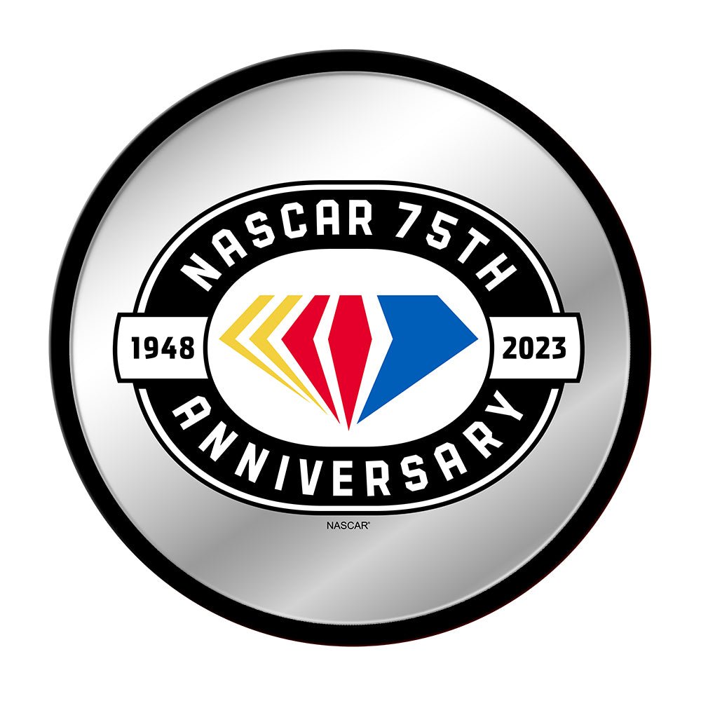 NASCAR: 75th Anniversary - Modern Disc Mirrored Wall Sign - The Fan-Brand