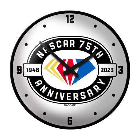 NASCAR: 75th Anniversary - Modern Disc Wall Clock - The Fan-Brand