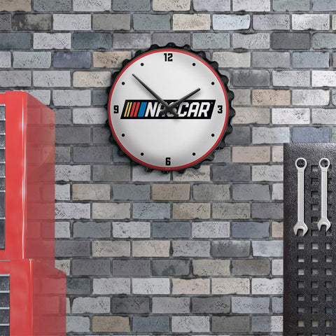 NASCAR: Bottle Cap Wall Clock - The Fan-Brand