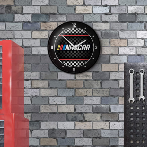 NASCAR: Checkered Flag - Modern Disc Wall Clock - The Fan-Brand