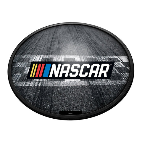 NASCAR: Finish Line - Oval Slimline Lighted Wall Sign - The Fan-Brand
