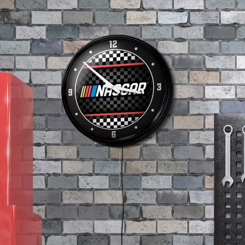 NASCAR: Retro Lighted Wall Clock - The Fan-Brand