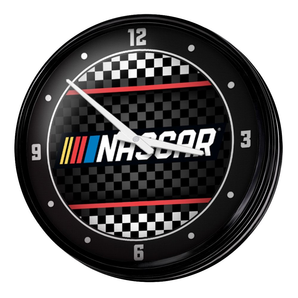 NASCAR: Retro Lighted Wall Clock - The Fan-Brand