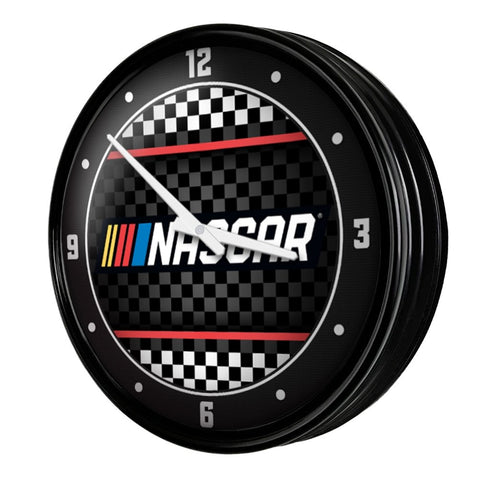 NASCAR: Retro Lighted Wall Clock - The Fan-Brand