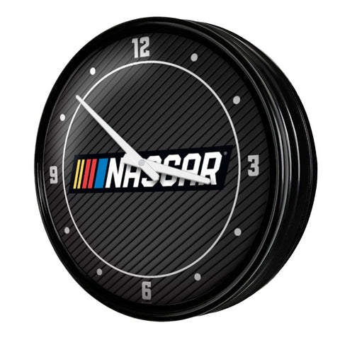 NASCAR: Retro Lighted Wall Clock - The Fan-Brand