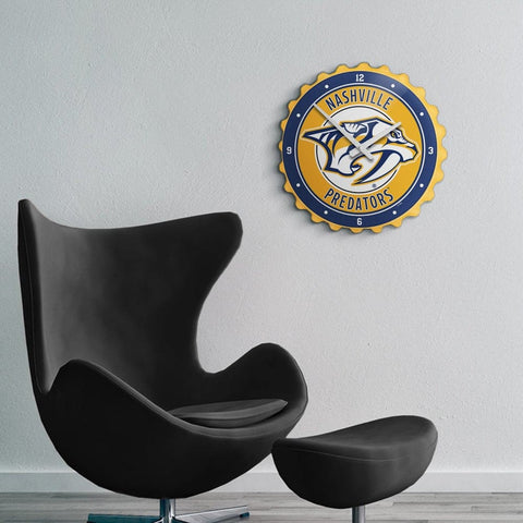 Nashville Predators: Bottle Cap Wall Clock - The Fan-Brand