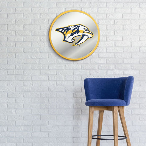 Nashville Predators: Modern Disc Mirrored Wall Sign - The Fan-Brand
