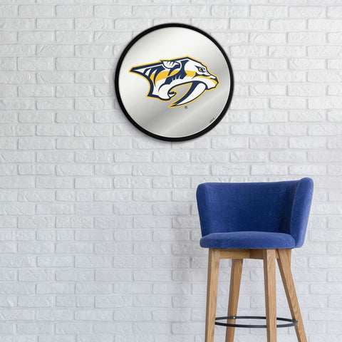 Nashville Predators: Modern Disc Mirrored Wall Sign - The Fan-Brand