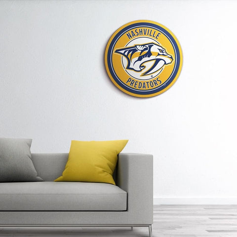 Nashville Predators: Modern Disc Wall Sign - The Fan-Brand