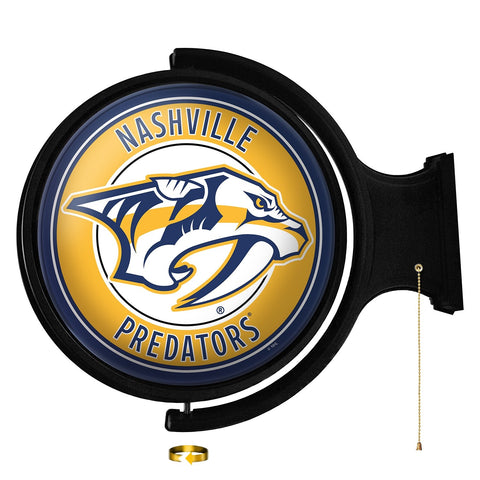 Nashville Predators: Original Round Rotating Lighted Wall Sign - The Fan-Brand
