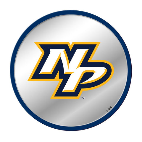 Nashville Predators: Secondary Logo - Modern Disc Mirrored Wall Sign - The Fan-Brand