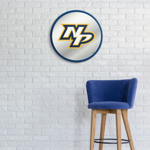 Nashville Predators: Secondary Logo - Modern Disc Mirrored Wall Sign - The Fan-Brand