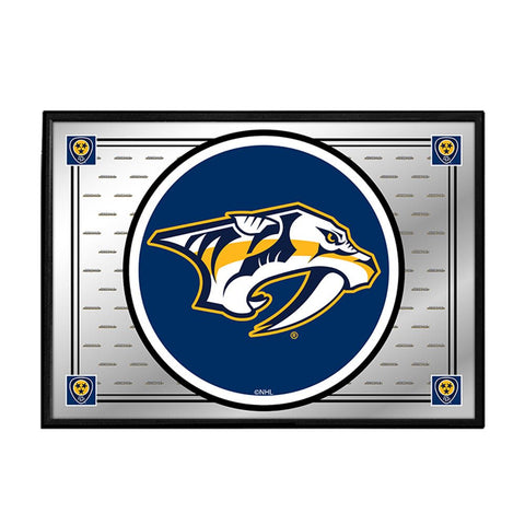 Nashville Predators: Team Spirit - Framed Mirrored Wall Sign - The Fan-Brand