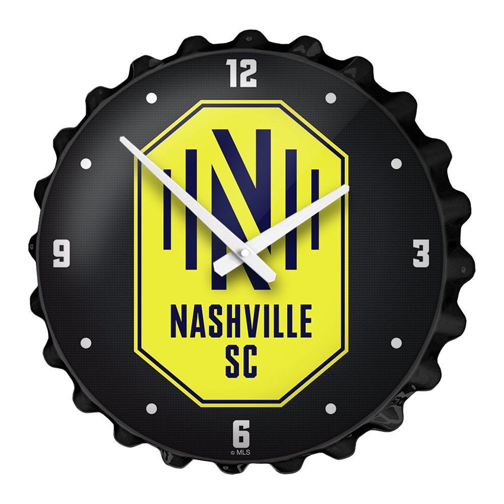 Nashville SC: Bottle Cap Wall Clock - The Fan-Brand