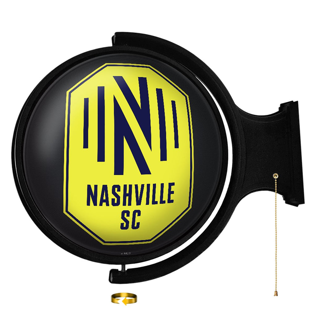 Nashville SC: Original Round Rotating Lighted Wall Sign - The Fan-Brand