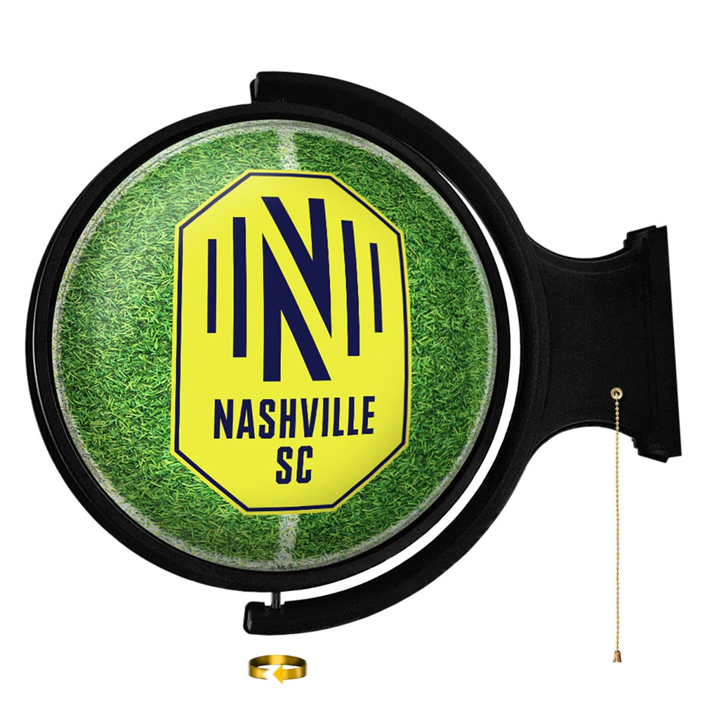 Nashville SC: Pitch - Original Round Rotating Lighted Wall Sign - The Fan-Brand