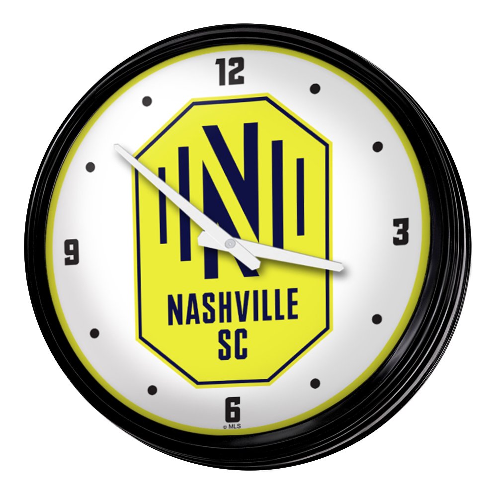Nashville SC: Retro Lighted Wall Clock - The Fan-Brand