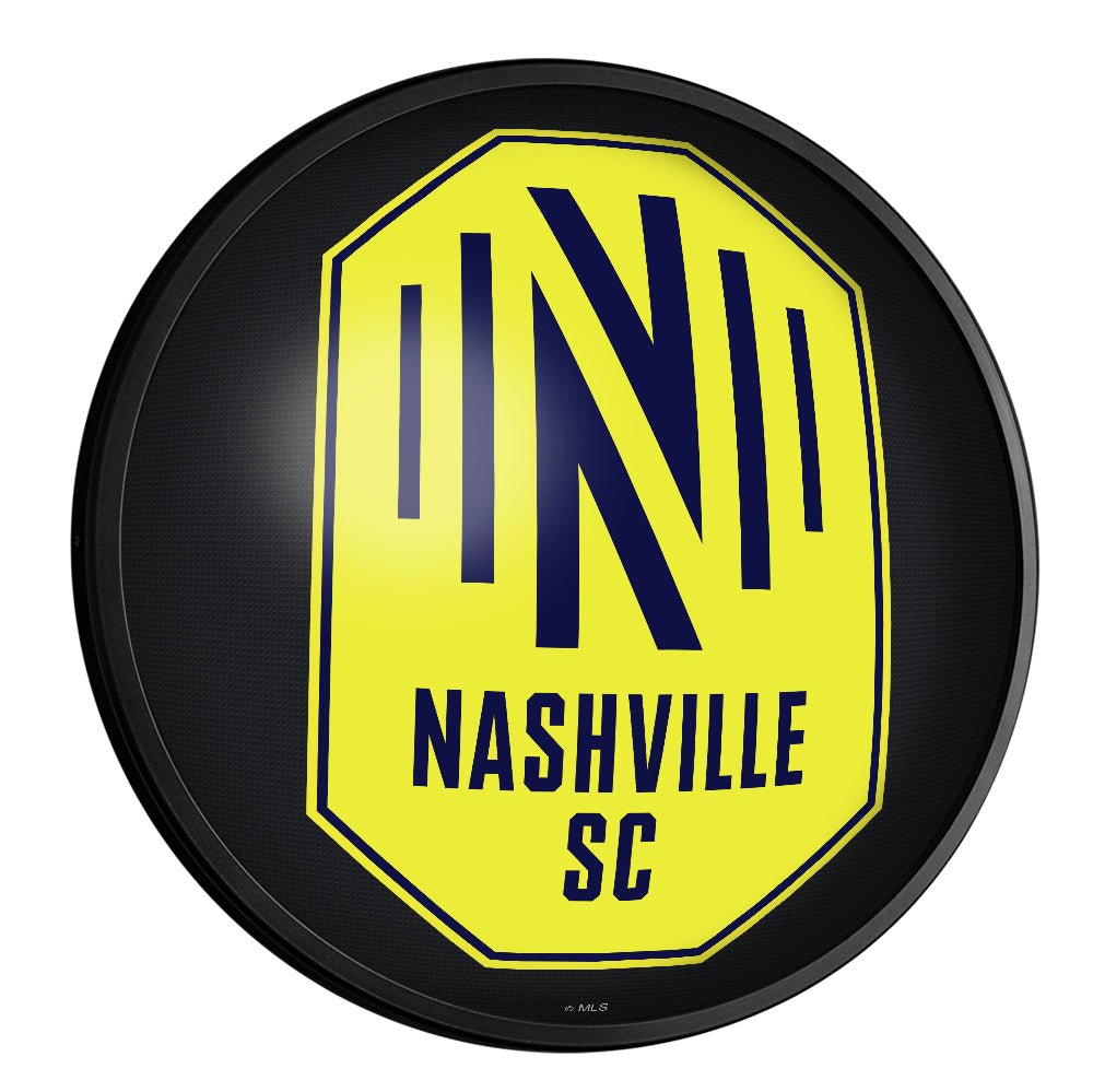 Nashville SC: Round Slimline Lighted Wall Sign - The Fan-Brand