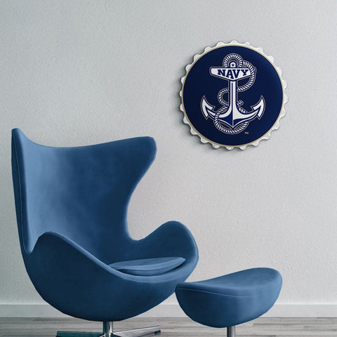 Navy Midshipmen: Anchor - Bottle Cap Wall Sign - The Fan-Brand