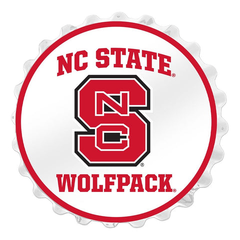 NC State Wolfpack: Block S - Bottle Cap Wall Sign - The Fan-Brand