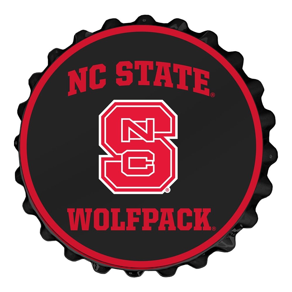 Nc State Label NC State Wolfpack: Block S - Bottle Cap Wall Sign - The Fan-Brand