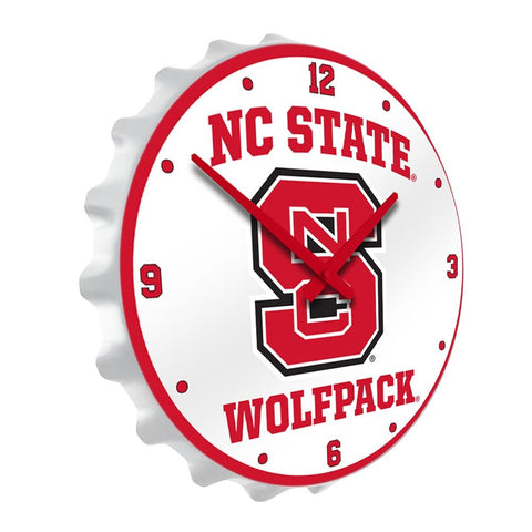 Wolfpack Clock NC State Wolfpack: Bottle Cap Wall Clock - The Fan-Brand