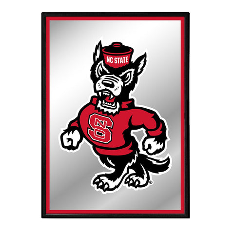 NC State Wolfpack: Mascot - Framed Mirrored Wall Sign - The Fan-Brand