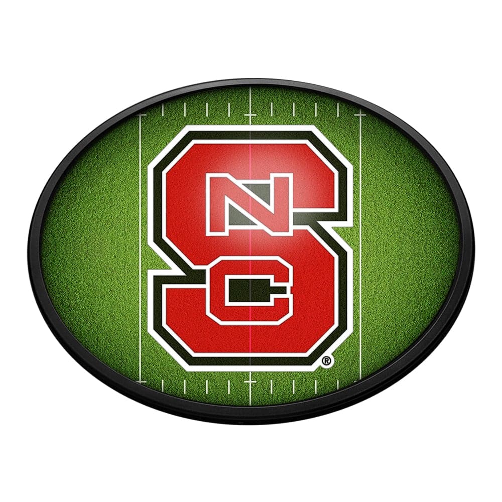 NC State Wolfpack: On the 50 - Oval Slimline Lighted Wall Sign - The Fan-Brand
