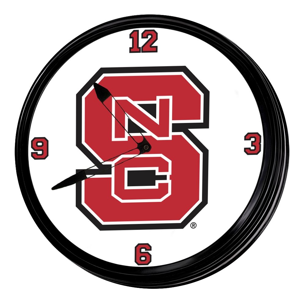 NC State Wolfpack: Retro Lighted Wall Clock - The Fan-Brand