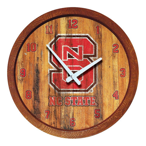 Wolfpack Clock NC State Wolfpack: Weathered