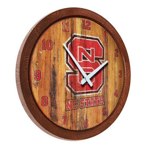 Wolfpack Clock NC State Wolfpack: Weathered