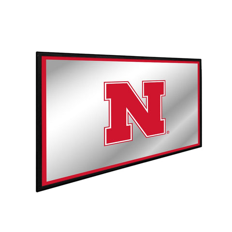 Nebraska Cornhuskers: Logo - Framed Mirrored Wall Sign - The Fan-Brand