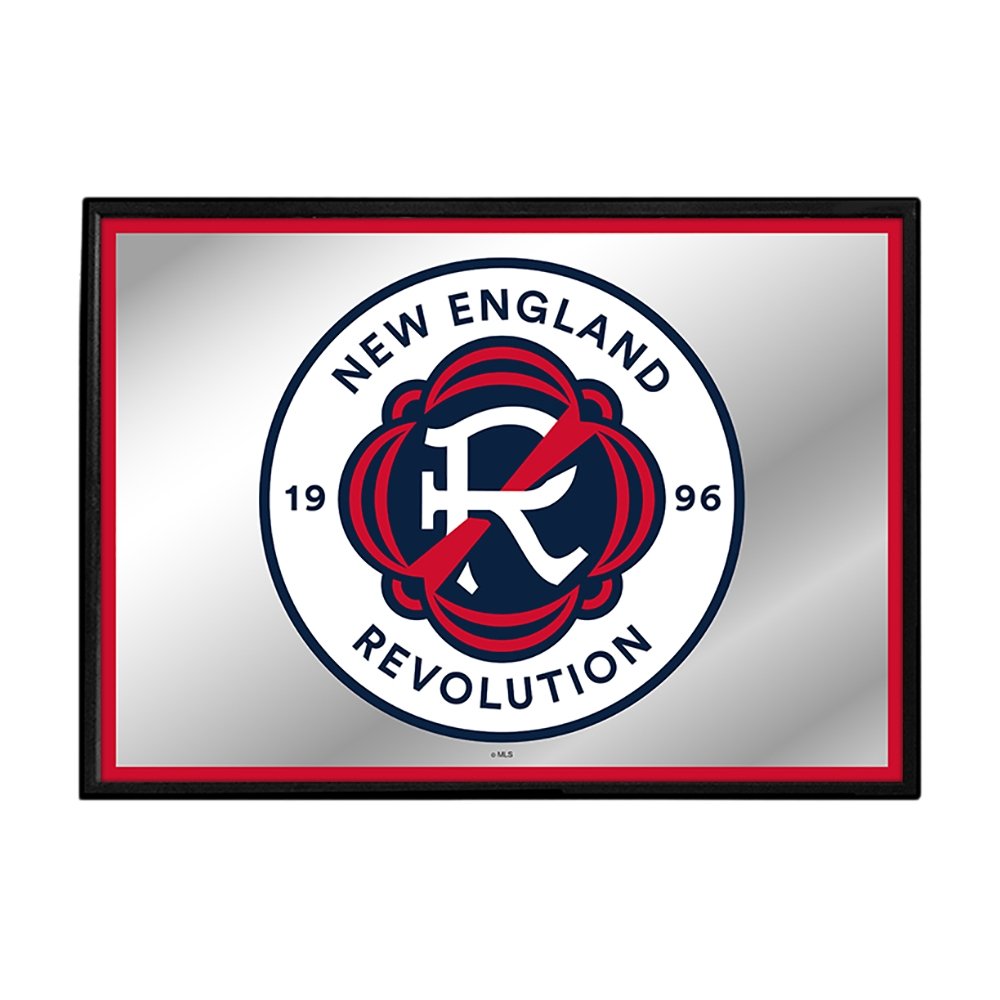 New England Revolution: Framed Mirrored Wall Sign - The Fan-Brand